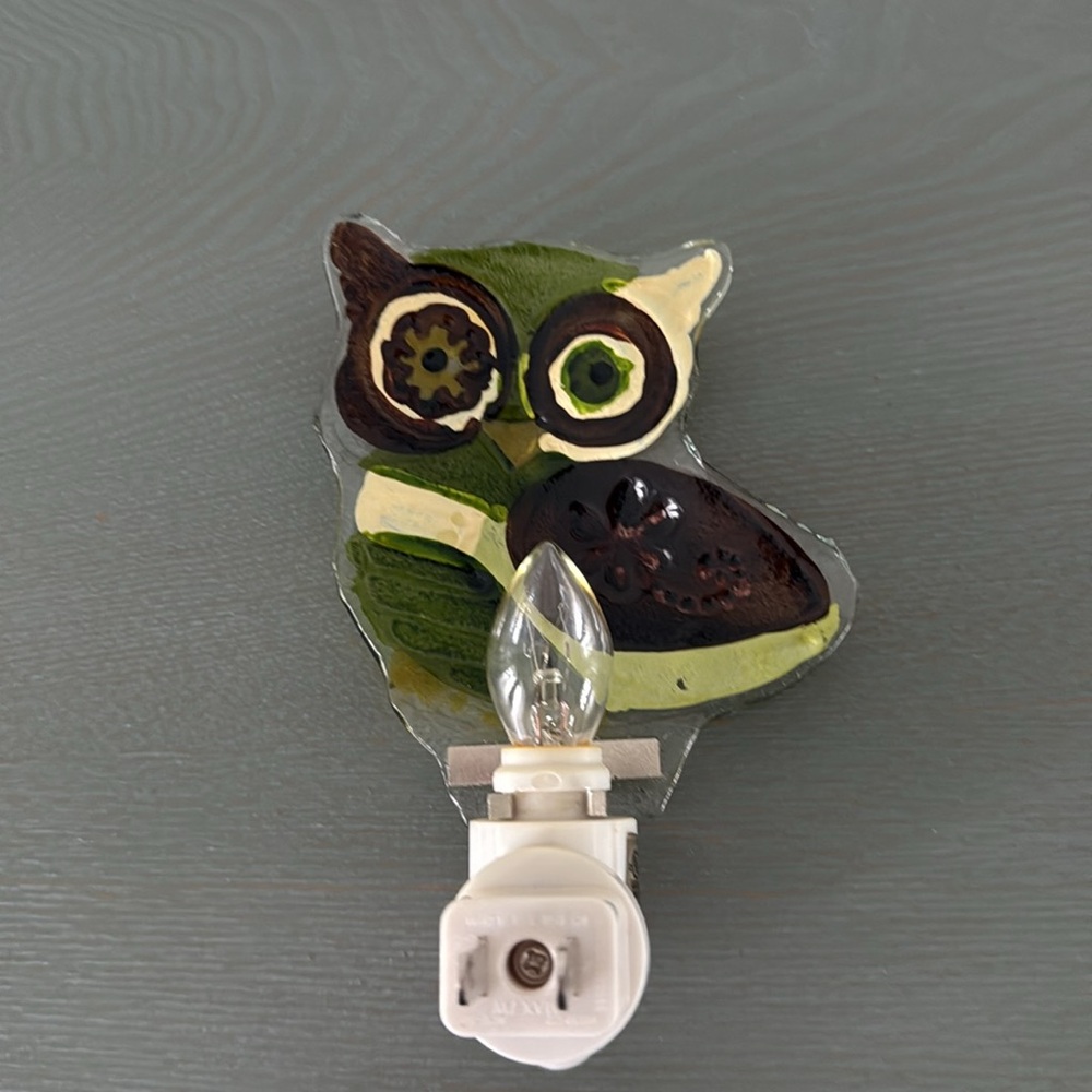 Vintage Handpainted Owl Nightlight! - Picture 3 of 4